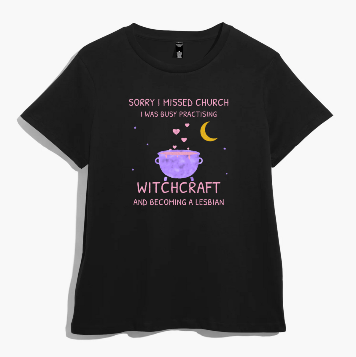 Sorry I Missed Church Witchcraft Women’s Graphic Tee